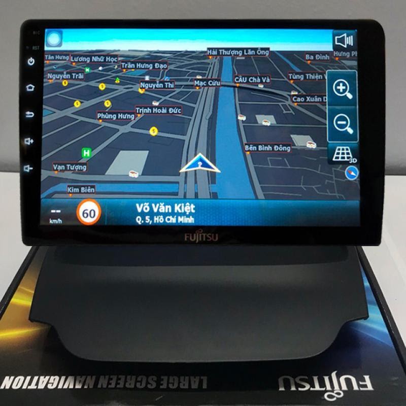 Tính năng chỉ đường thông minh của màn hình Android Fujitsu cho xe Mitsubishi Pajero