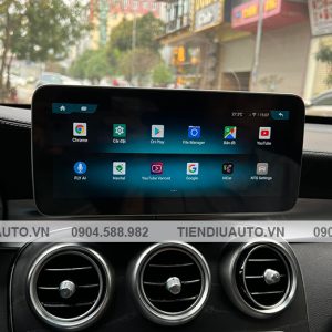 man hinh android mercedes c200