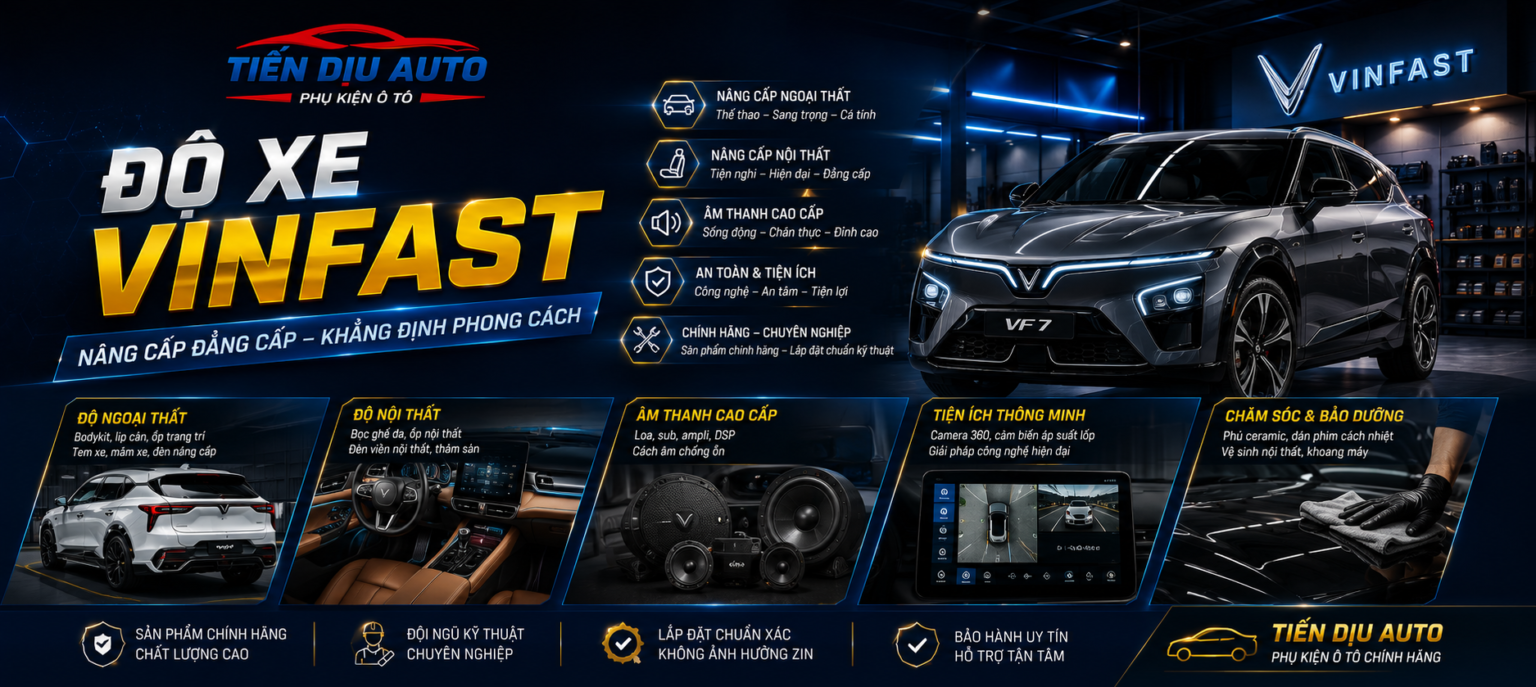 Nâng cấp xe điện VinFast tại Tiến Dịu Auto