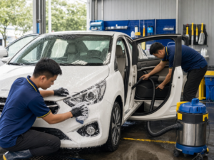 Rửa xe và vệ sinh nội thất cơ bản