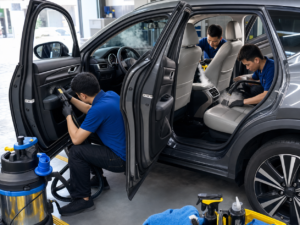 Vệ sinh nội thất chuyên sâu xe 5 chỗ